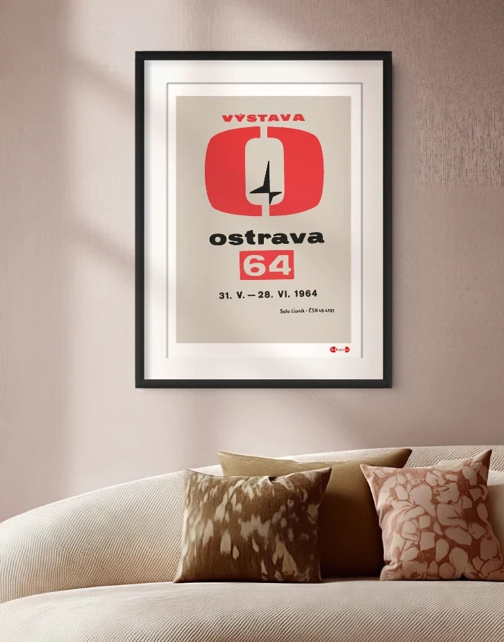 Ostrava 64 Exhibition - Fine art print - Matchbox wall art print - Retro wall art print - Vintage wall art print - Wall art print
