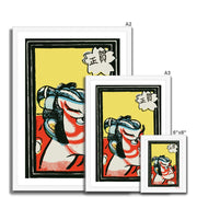 Masaga Sumo Wrestling - Fine art print - Matchbox art print - Retro art print - Vintage art print - Wall art print