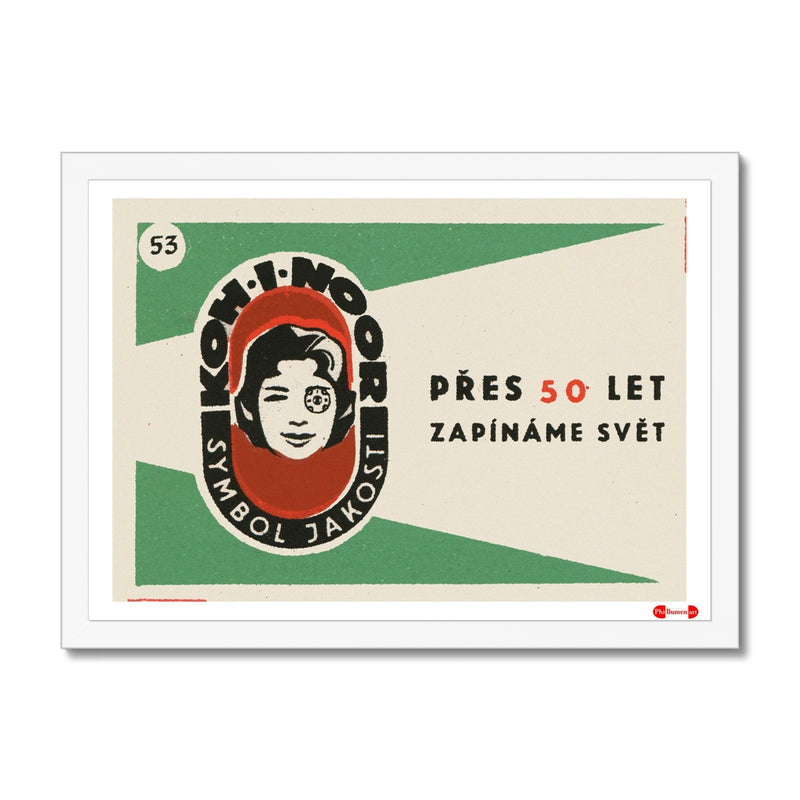 Koh -I-Noor. The Sign of Quality - Fine art print - Matchbox art print - Retro art print - Vintage art print - Wall art print