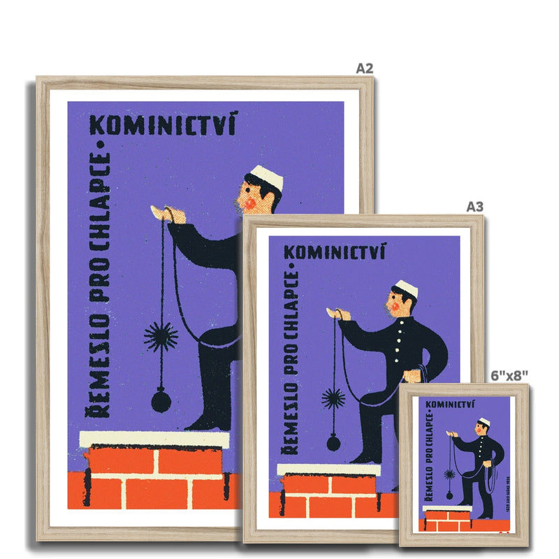Crafts For Boys - Chimney Sweep - Fine art print - Matchbox art print - Retro art print - Vintage art print - Wall art print