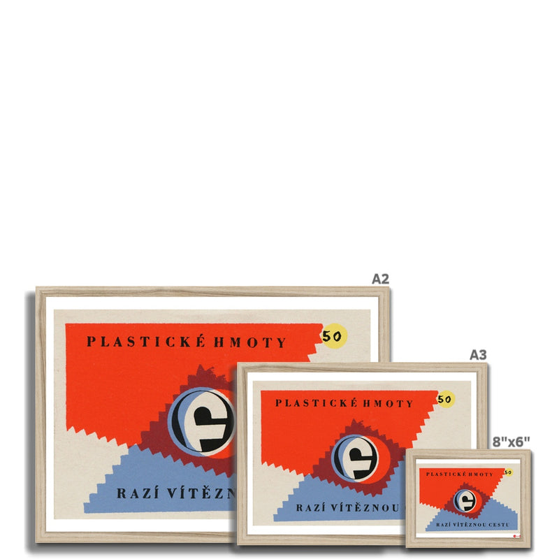 Plastic Materials. A Winning Path - Fine art print - Matchbox art print - Retro art print - Vintage art print - Wall art print