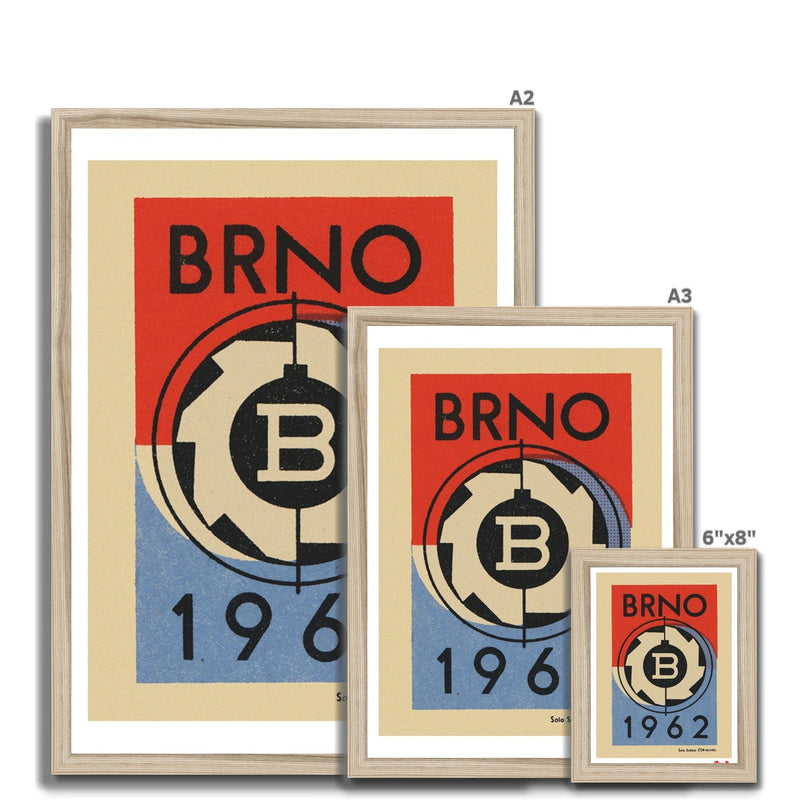 Brno 1962 Exhibition - Fine art print - Matchbox art print - Retro art print - Vintage art print - Wall art print