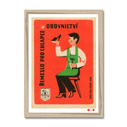 Crafts for Boys - Shoemaking - Fine art print - Matchbox art print - Retro art print - Vintage art print - Wall art print