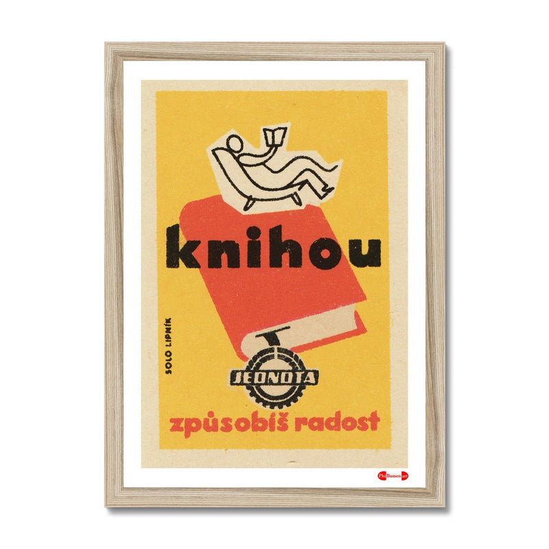 Reading Will Bring You Joy - Fine art print - Matchbox art print - Retro art print - Vintage art print - Wall art print