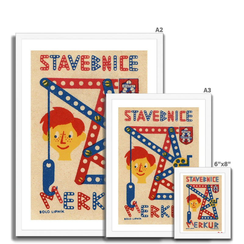 Mercury Building Kit - Fine art print - Matchbox art print - Retro art print - Vintage art print - Wall art print