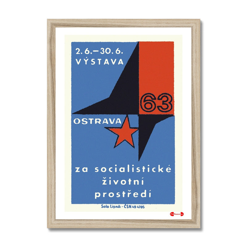 Ostrava Exhibition 1963 - Fine art print - Matchbox art print - Retro art print - Vintage art print - Wall art print