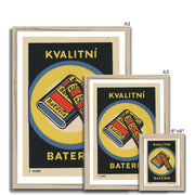 Good Quality Batteries - Fine art print - Matchbox art print - Retro art print - Vintage art print - Wall art print